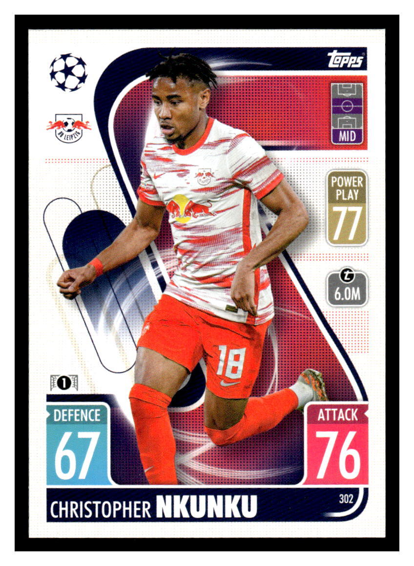 2021 Topps Match Attax Champions & Europa League #302 Christopher Nkunku