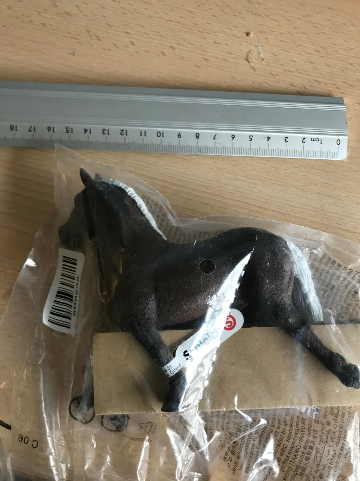 FIGURINE PLASTIQUE ou PVC SCHLEICH CHEVAL ETALON FORET NOIR