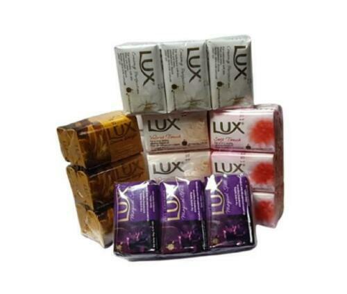 Lot De 6 Savons Lux Soft Touch à L'huile De Rose Et D'amande - 80g Chacun - Avec Porte-savon En Bambou Naturel Offert