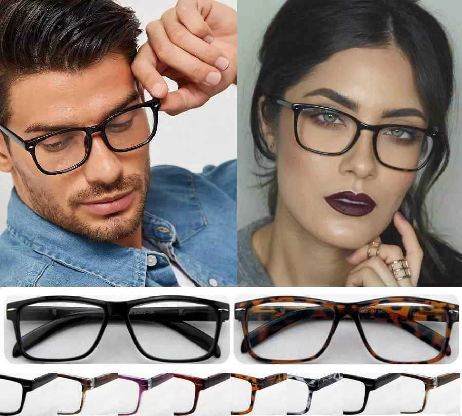 Super Trendy Reading Glasses Unisex Mens Ladies Nerd Retro Geek