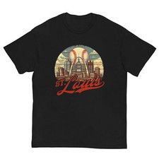 Vintage St. Louis Skyline Gameday Retro Baseball T-Shirt