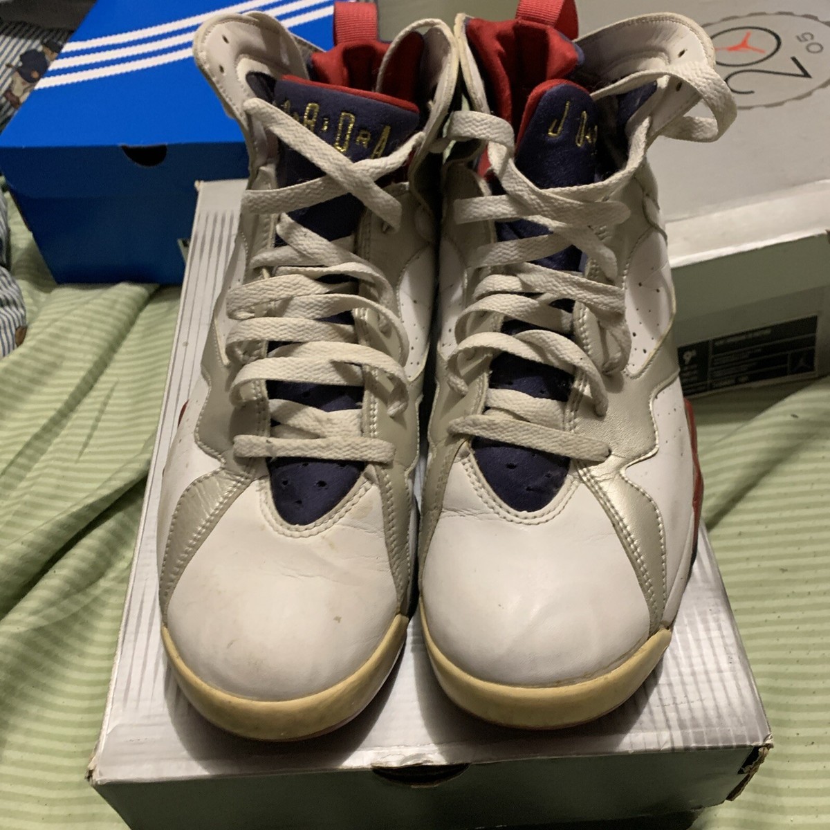 Air Jordan 7 Retro Olympic 2004 Size 9.5 w/ Box 676556031142| eBay