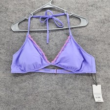 Shade Shore Bikini Top Womens XL Purple Swimwear