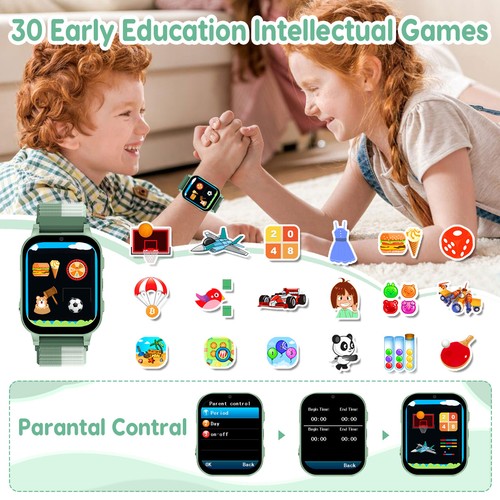 Kids Smart Watch with 30 Games 140 Learning Cards Camera Touch Screen Smartwatch - 第 14/47 張圖片