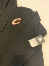 Cleveland Cavaliers Hoodie Mens Medium Black NBA Sweatshirt Tag Says 75