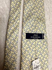 NEW Brooks Brothers 346 Pure Silk USA Made Rare Boat Print Neckwear Tie Necktie