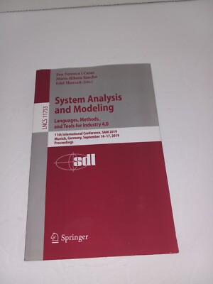 System Analysis and Modeling. Languages, Methods, and Tools for Industry 4.0