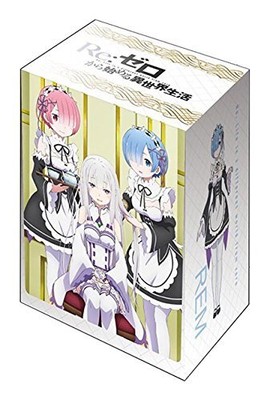 Bushiroad Deck Holder V2 Re:Zero Starting Life in Another World Emilia Ram Rem