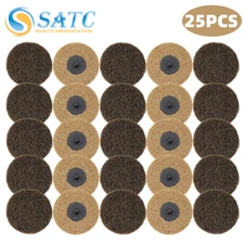 25x 3" Roll Lock Die Grinder Drill Sanding Disc Pads Coarse Surface Conditioning
