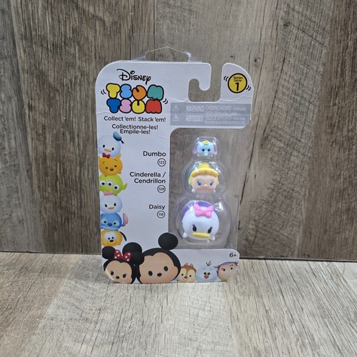Disney Tsum Tsum 3-Pack - Series 1 - Dumbo 122 Cinderella 129 Daisy 118 - NIB