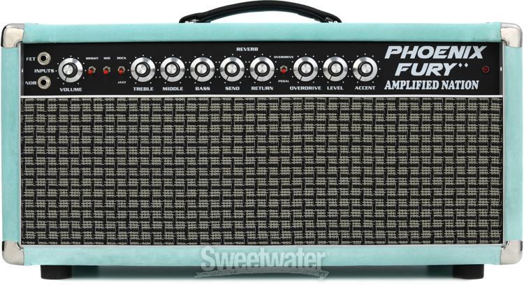 Ламповая головка Amplified Nation Phoenix Fury мощностью 50 Вт - Мятная замша