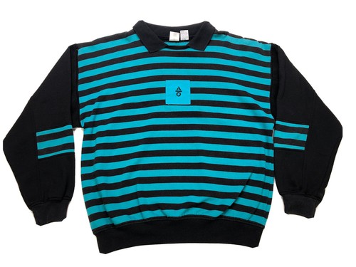 Vintage AO Sweatshirt Striped Green 
