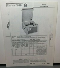 SAMS PHOTOFACT SERVICE MANUAL 347-10 PHILCO RECORD PLAYER MODEL D-1345