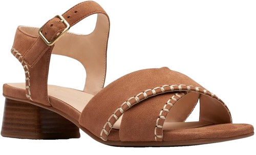 Clarks Damen Merliah Echo Sandale Mit Absatz - Bequeme Sandale Mit Cushion Soft Einlage
