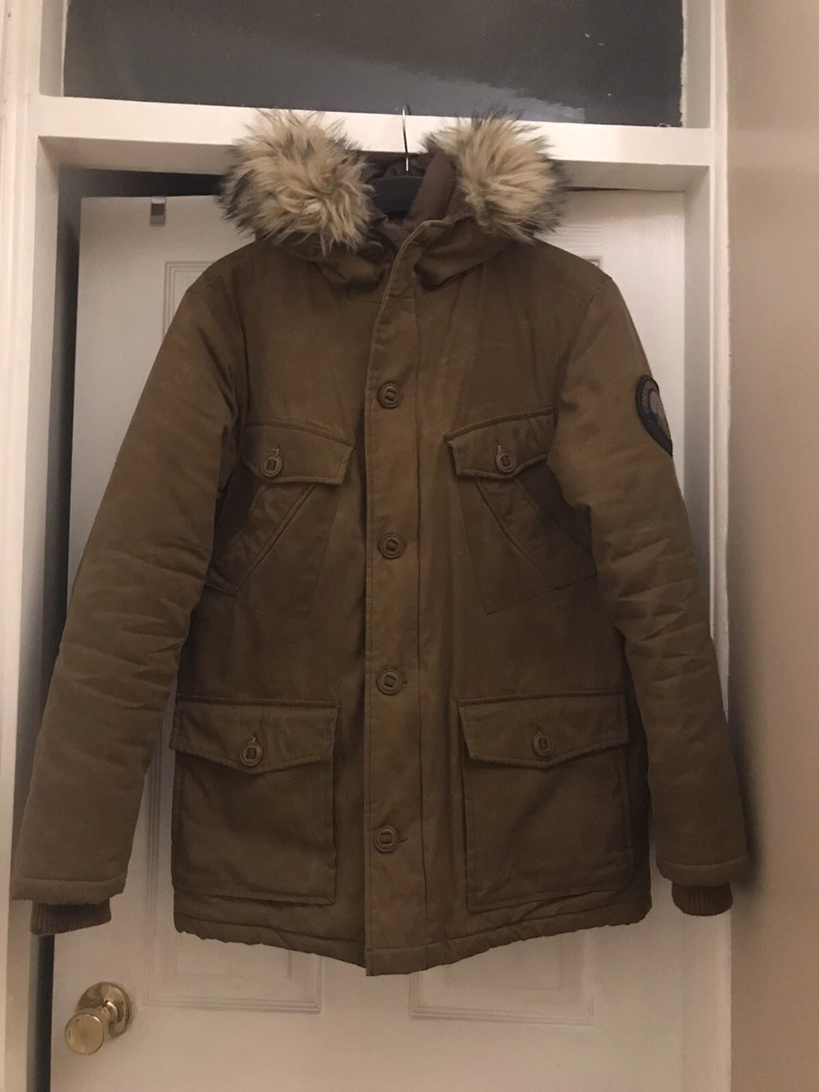 Superdry Mens Herculean Jacket wax edition Parka size M