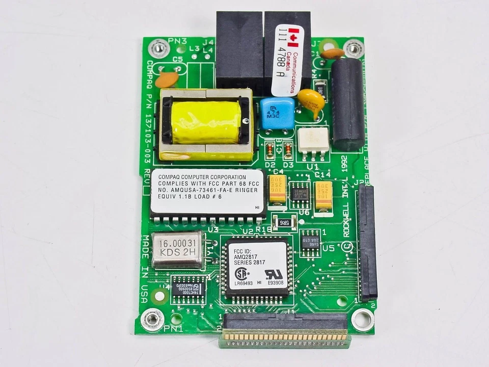Compaq 137103-003 2400/9600 Internal Fax Modem Card - Image 4 of 4