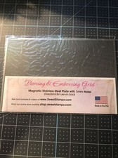 Piercing And Magnetic Stainless Steel Embossing Grid 1MM Holes by Sweet Stamps