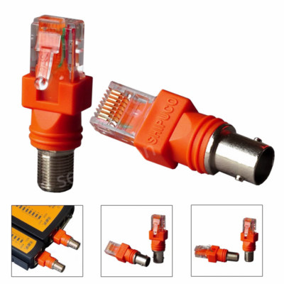 BNC/F Female to RJ45 Coaxial Coax Cable Adapter RJ45 to RF RJ45 to BNC ...