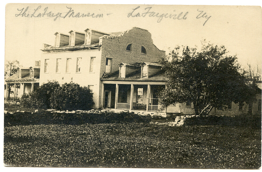 RPPC NY Lafargeville Old Stone LaFarge Mainsion 1913 Jefferson County eBay