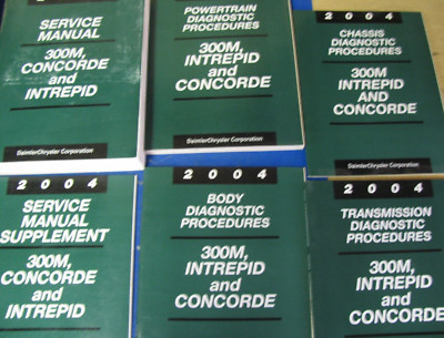 2004 Chrysler 300M Concorde DODGE Intrepid Service Shop Repair Manual OEM Set