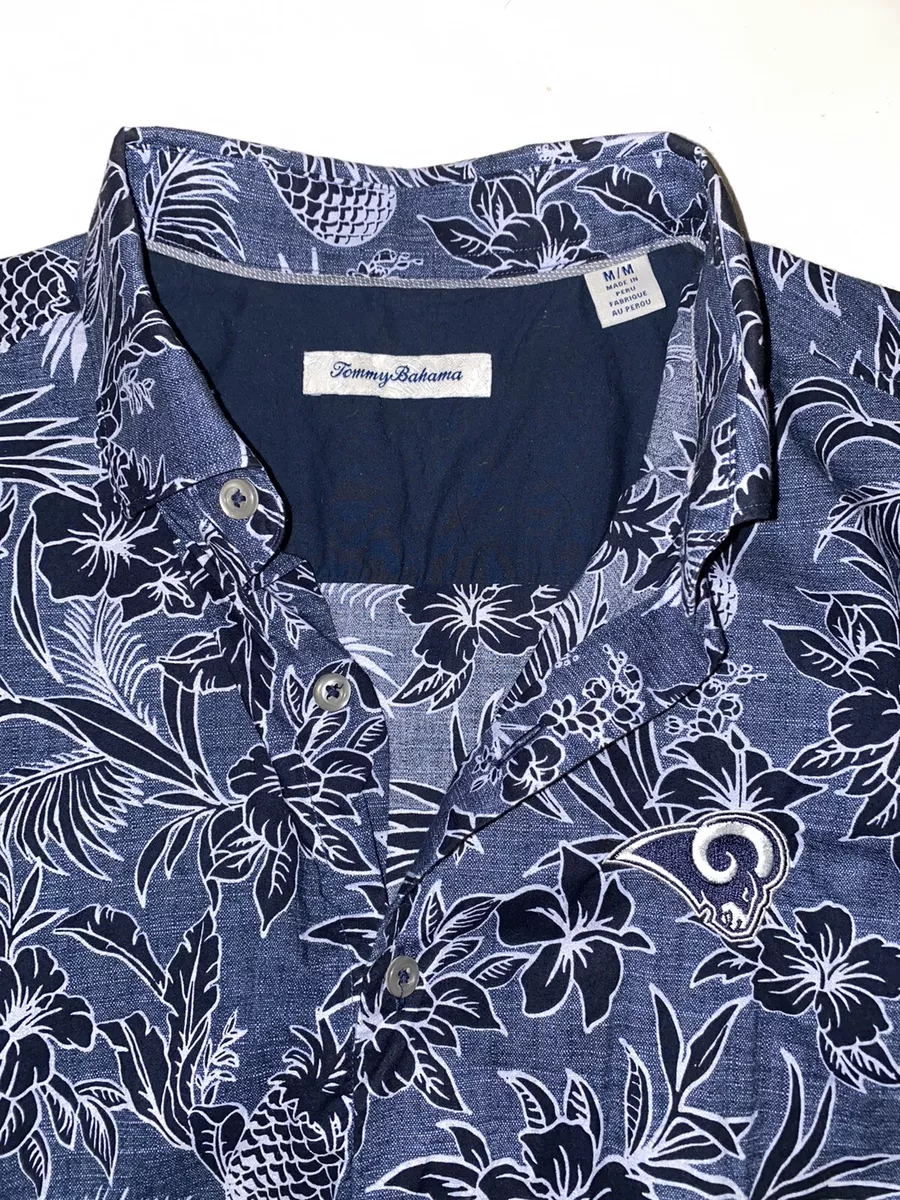 Tommy Bahama NFL Los Angeles Rams Men s M Blue Floral Hawaiian
