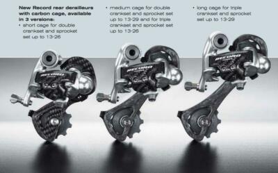 パーツ Campagnolo record 10s Campagnolo Record 10 Speed Carbon Groupset - RB Bikeshop