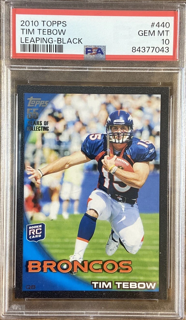 Tim Tebow Topps #440 Leaping-Black