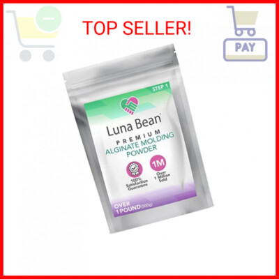 Luna Bean Alginate Molding Powder Refill for Hand Casting Kit - Non-Toxic Algina