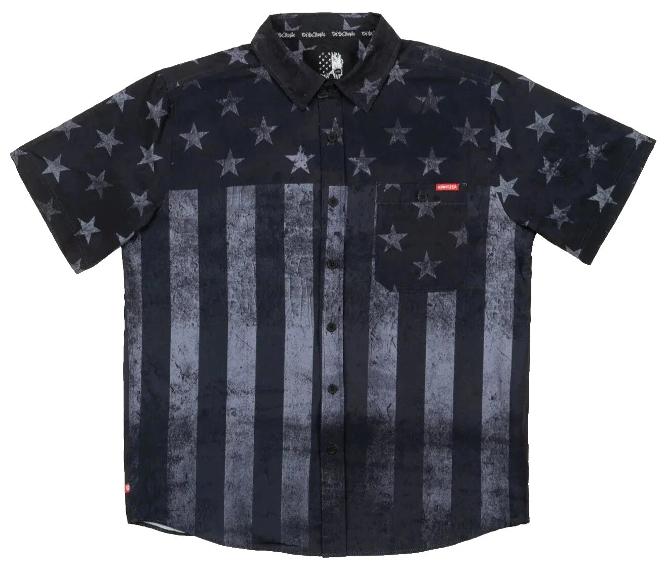 Рубашки на пуговицах повседневные для мужчин полиэстер байкер