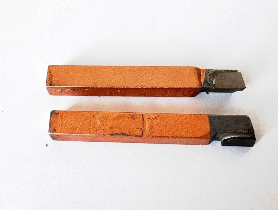 (2) ACT AL4 370 Carboloy Carbide Tipped 1/4 X 1/4 X 2 HSS Lathe Tool Bit Cutting - Image 2 of 4