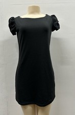 Forever 21 women size small black dress with ruched sleeves