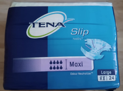 Couche Adulte Tena Slip Maxi - Taille L - Absorption Ultra Nuit - Neuf