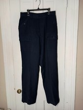 Vintage Lauren Ralph Lauren Pants Women's 8 Dark Blue Trousers Made USA Lined C1