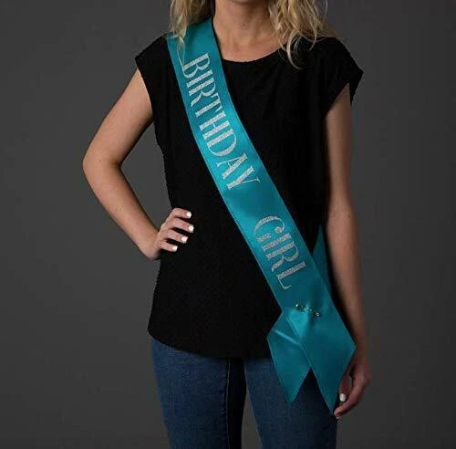 Faja de cumpleaños niña accesorios de fiesta para feliz cumpleaños niña fajas para mujer Foto 2 de 4