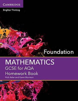 GCSE Mathematics for AQA Foundation Homework Book Asker Morrison Paperback