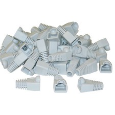 RJ45 Gray Strain Relief Boots 50 Pcs Per Bag  SR-8P8C-GY