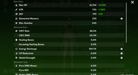 Genshin Impact AR 59 America - Columbina - Nefer - Hu Tao - Raiden - Mualani