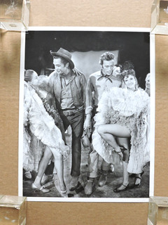 Clint Eastwood and Eric Fleming with showgirls TV western photo 1960's Rawhide