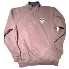 UConn Connecticut Huskies Quarter Fleece Pullover Medium Grey Husky Sweatshirt