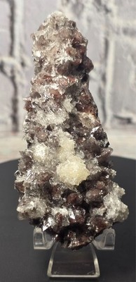 Quartz with Selenite on Dogtooth Calcite   Mexico   74.05g