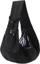 Dog Carrier Sling - Reversible Puppy Carrier Purse with Storage Pocket, Hand-Fre