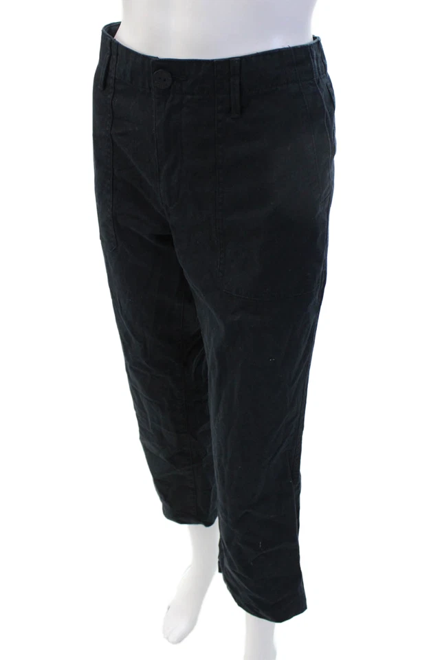 Pantalones cargo recortados negros unisex Vince 96 % algodón 4 % spandex talla 8 Foto 2 de 4