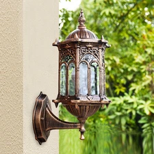 Retro Outdoor Lantern Wall Sconce Porch Light Lamp Exterior Lighting Fixture