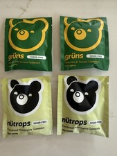 Lot of 4 Packs - 2 Gruns Superfoods Gummies, 2 Nutrops Gummies Expires 02/2027