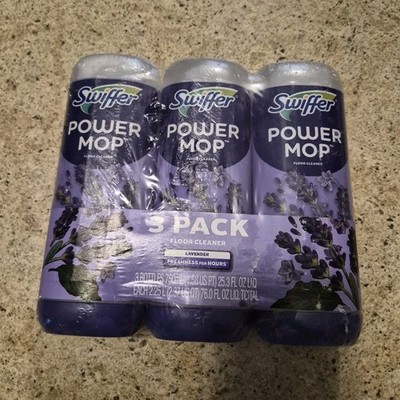 Swiffer PowerMop Lavender Multi-Surface Floor Cleaner Refill, 3 Pack 23.5 fl oz