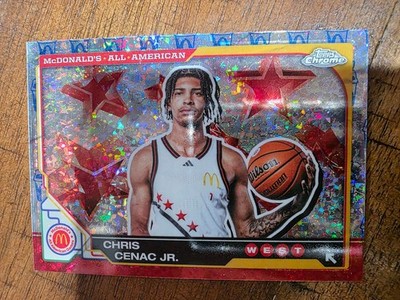 Chris Cenac Jr 2025 Topps Chrome McDonalds #49 McFlurry Refractor