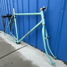 Vintage Miyata City Runner 21" Frame Mountain Bike 26 Japan Steel W/ RACK  Teal