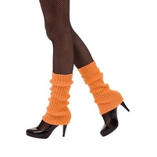 Neon Orange 1980s Leg Warmer Costume Accessory