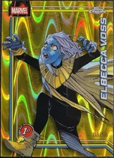 2026 Topps Chrome Marvel Elbecca Voss 1st Gold Raywave Refractor Card /50 #114