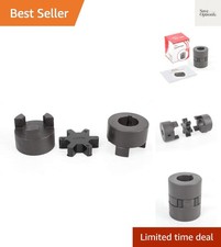 1/2" to 7/8" L075 Flexible 3-Piece L-Jaw Coupling Set Buna-N NBR Rubber Spider